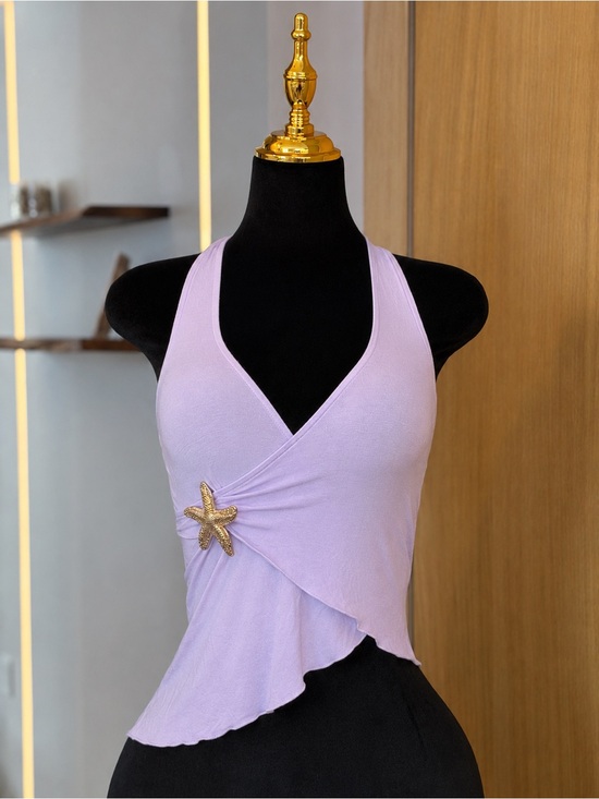 Edikted Tops - Edikted Y2K Coquette Coastal Starfish Halter Top | Mermaid Muse